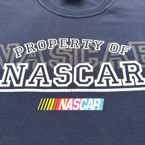 Winners Circle VTG Property Of Nascar Racing SS Tee Mens Size XL Navy GUC - Picture 4 of 8